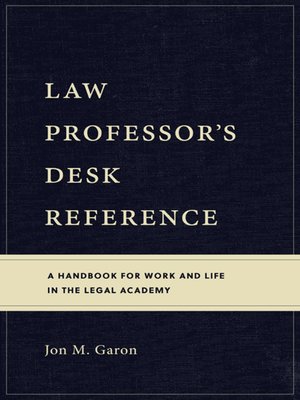 cover image of Law Professor's Desk Reference